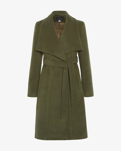 Waterfall Lapel Double Breasted Duster Coat