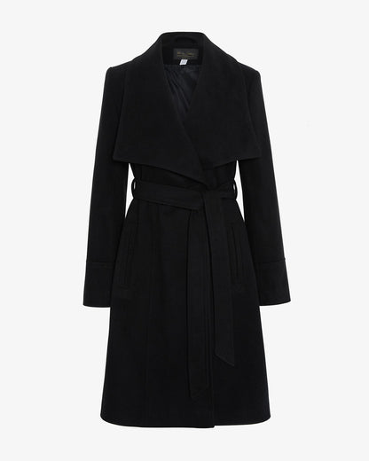 Waterfall Lapel Double Breasted Duster Coat